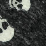 White Skull Chunky Knit, Polyester — texture