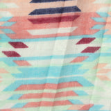 Peach Geometric Chunky Knit, Polyester