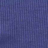 Viscose Stretch Rib Knit Fabric, 280 gsm, 160 cm — Blue — texture