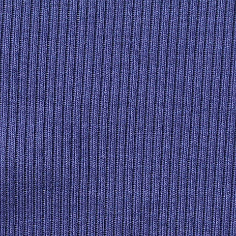 Viscose Stretch Rib Knit Fabric, 280 gsm, 160 cm — Blue