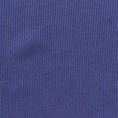 Viscose Stretch Rib Knit Fabric, 280 gsm, 160 cm — Blue
