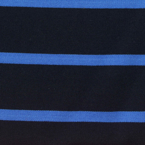 Navy Horizontal-Stripe Ponte Knit