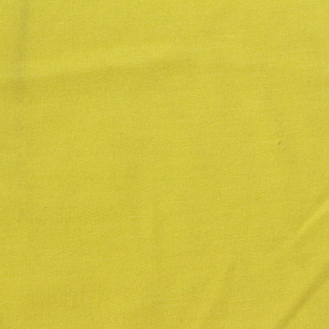 Polyester Viscose Stretch French Terry Fabric, 240 gsm, 160 cm — Yellow