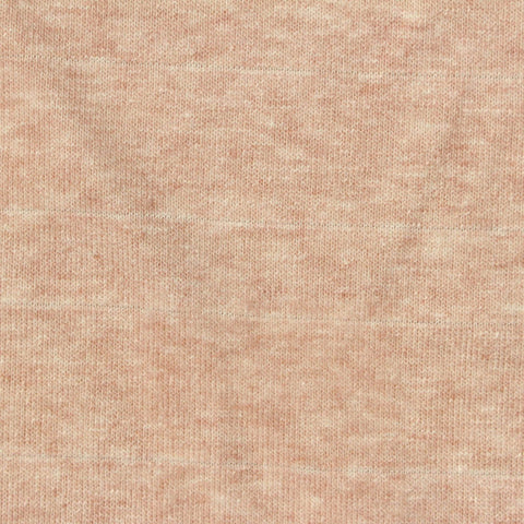 Light Peach Marl French Terry, Viscose-Poly