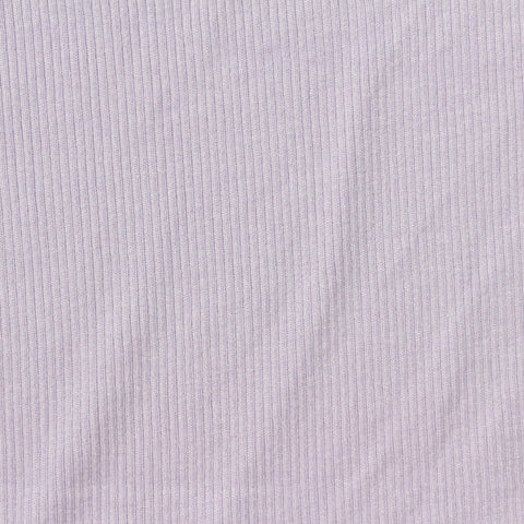 Viscose Stretch Rib Knit Fabric, 283 gsm, 120 cm — Purple
