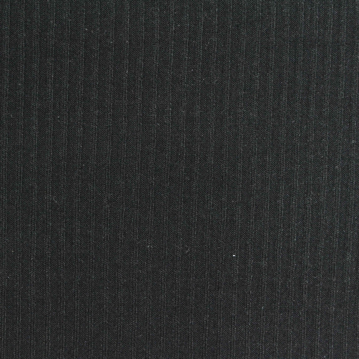 Dark Grey Pinstripe Rib Knit, Viscose, 200 gsm