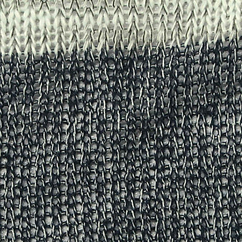 Dark Grey Horizontal-Stripe Chunky Knit, Viscose-Poly, 220 gsm, 160 cm, ref EF-262954