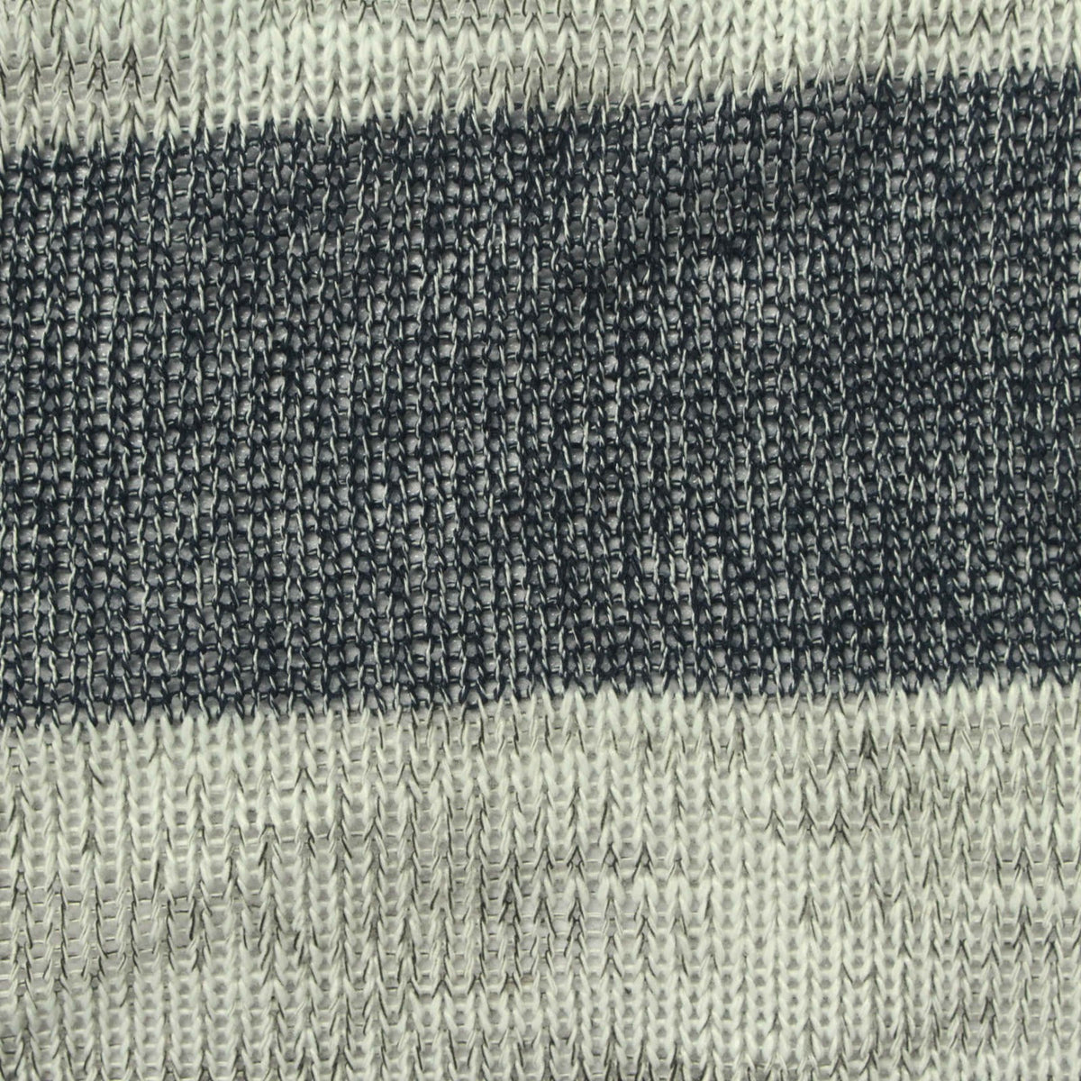 Dark Grey Horizontal-Stripe Chunky Knit, Viscose-Poly, 220 gsm, 160 cm, ref EF-262954