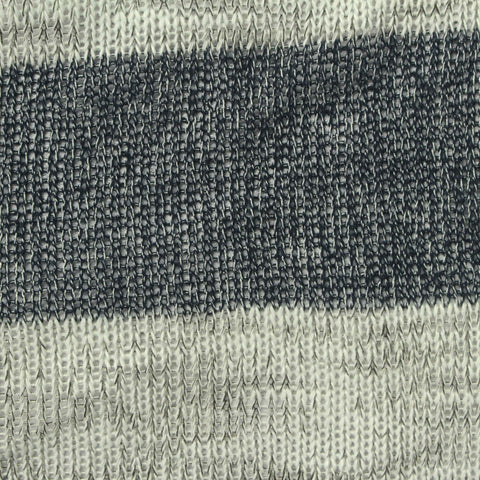 Dark Grey Horizontal-Stripe Chunky Knit, Viscose-Poly, 220 gsm, 160 cm, ref EF-262954