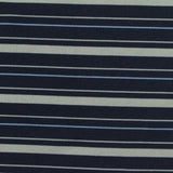 Navy Horizontal-Stripe Jersey Knit, Polyester
