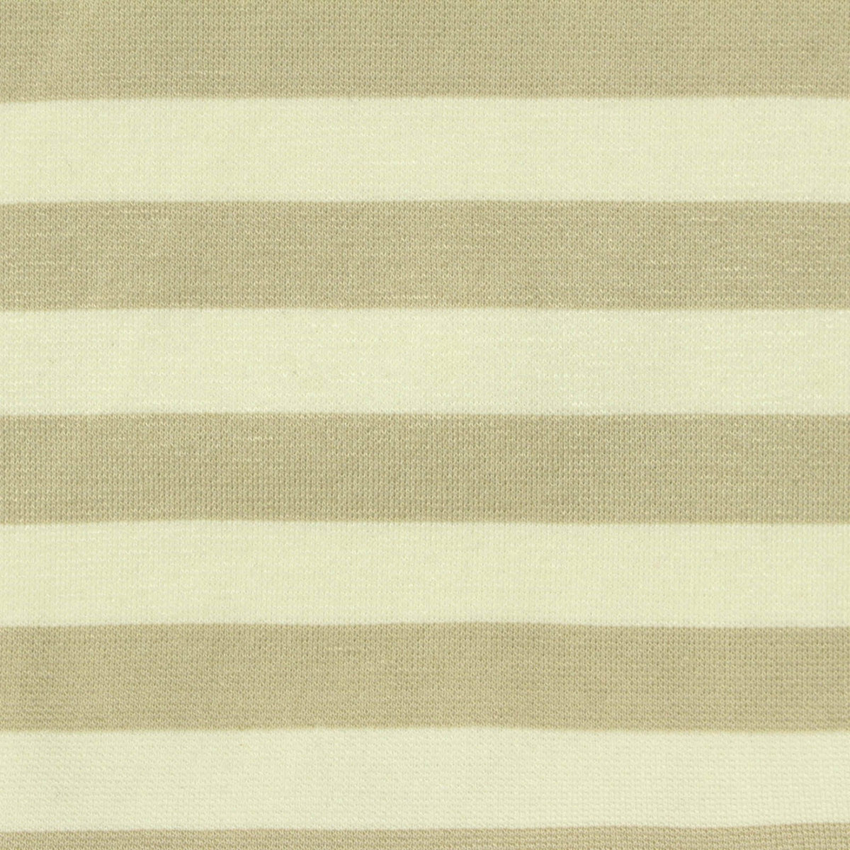 Beige Horizontal-Stripe Ponte Knit, Viscose-Nylon, 310 gsm