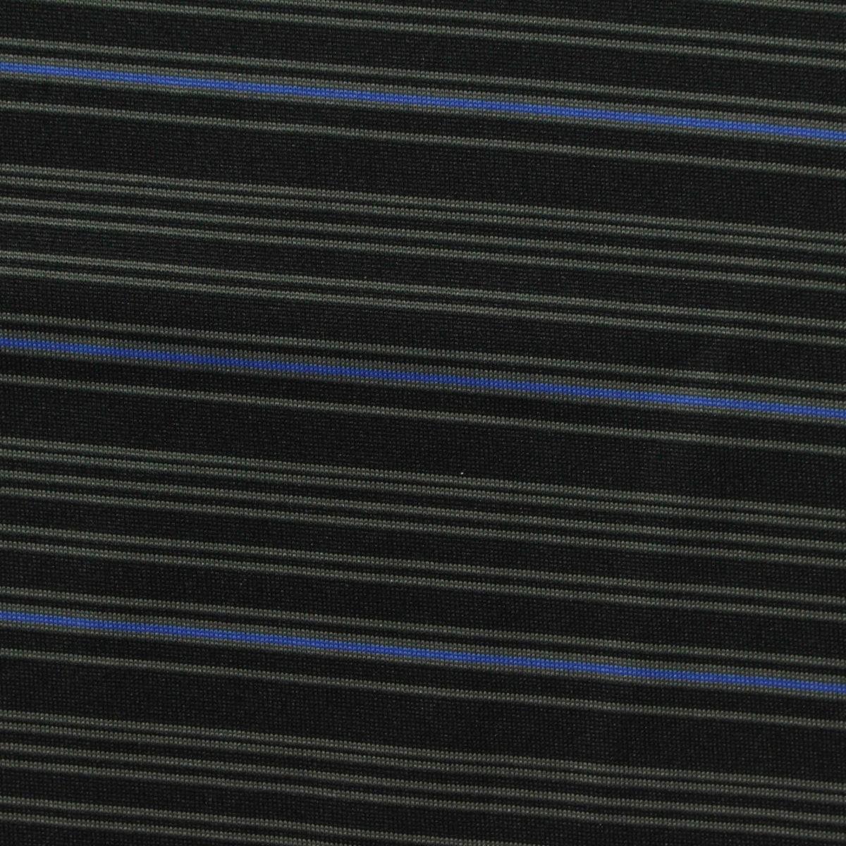 Grey Horizontal-Stripe Jersey Knit, Polyester, 135 gsm
