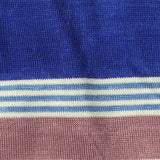 Blue Horizontal-Stripe Jersey Knit, Viscose — texture