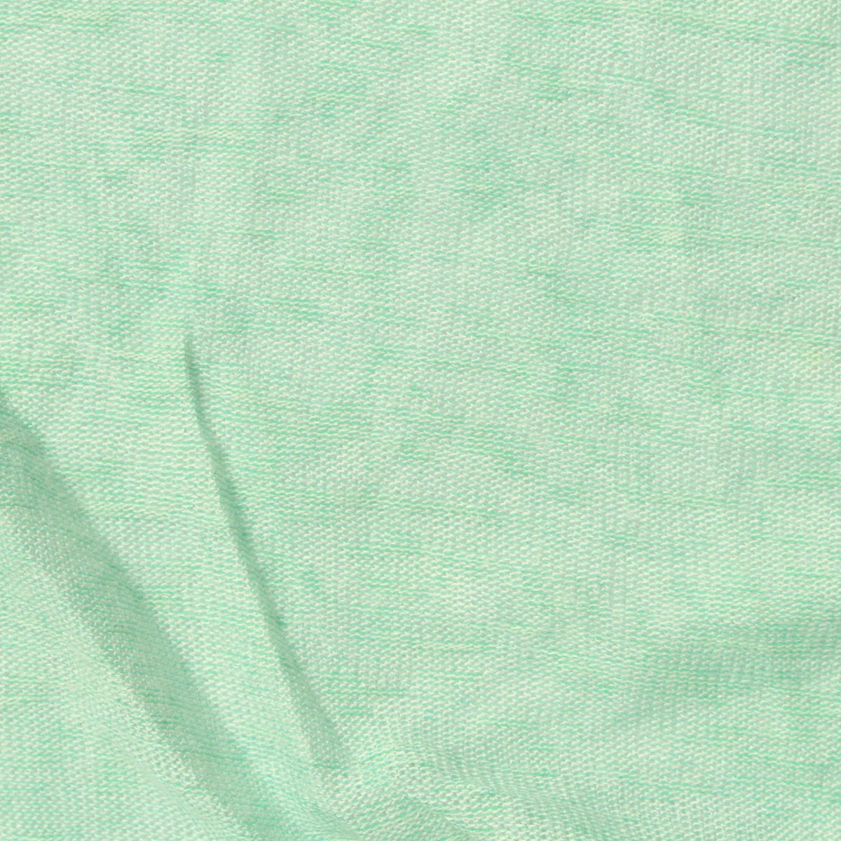 Light Green Marl Jersey Knit, Viscose-Poly, 133 gsm