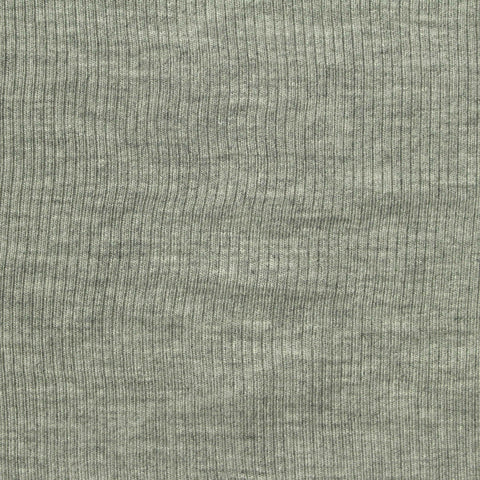 Heather Grey Marl Rib Knit, Viscose, 230 gsm, 144 cm