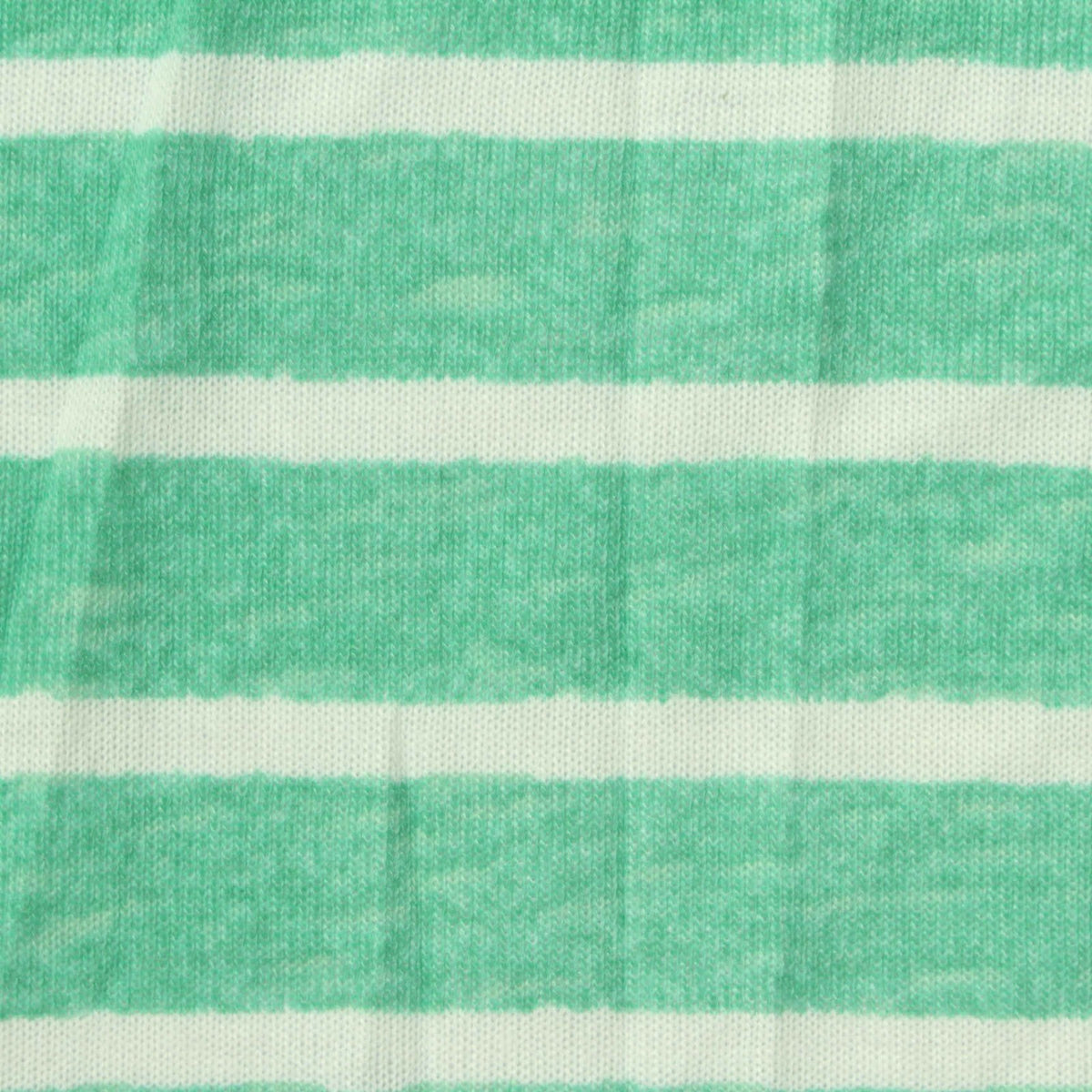 Mint Horizontal-Stripe Jersey Knit, Polyester
