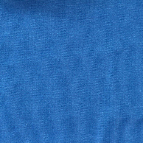 Polyester Viscose Stretch French Terry Fabric, 240 gsm, 160 cm — Blue, ref EF-262986