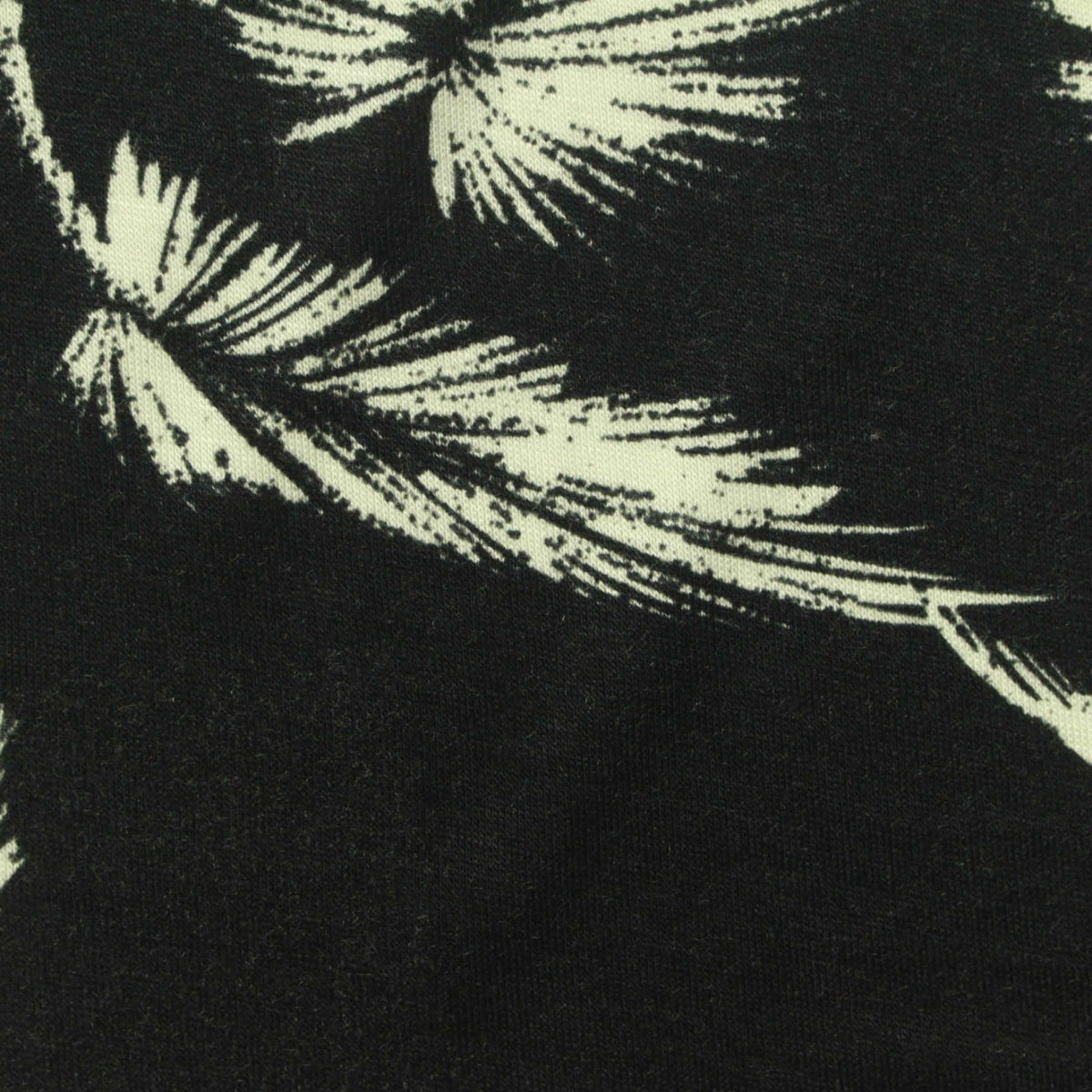 Bold Floral Viscose Stretch Jersey Knit Fabric, 164 gsm, 200 cm — Black