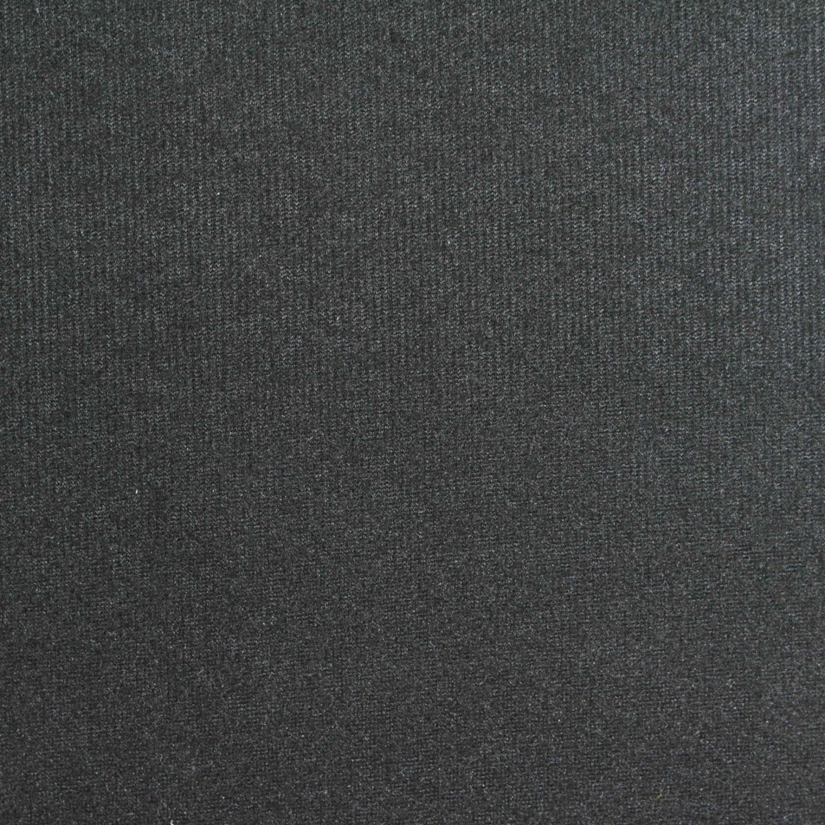 Black Ribbed Wool-Look Coating, Polyester