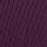 Polyester Stretch Rib Knit Fabric, 259 gsm, 164 cm — Purple