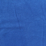 Viscose Stretch Rib Knit Fabric, 265 gsm, 112 cm — Blue