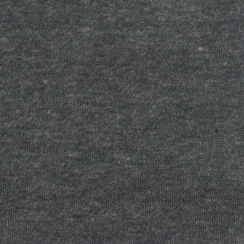 Dark Grey Marl French Terry, Poly-Cotton, 274 gsm