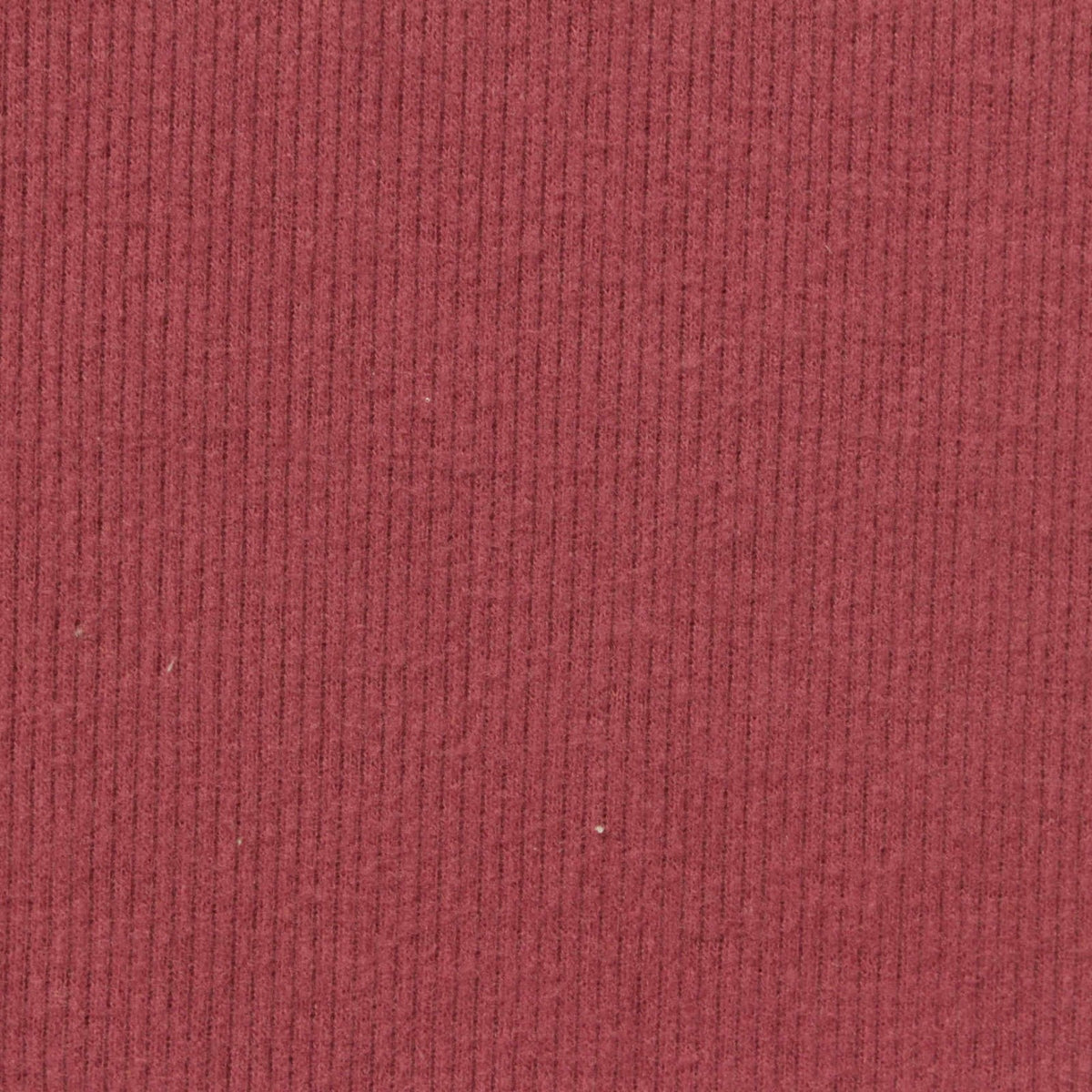Brushed Polyester Stretch Rib Knit Fabric, 320 gsm, 130 cm — Red
