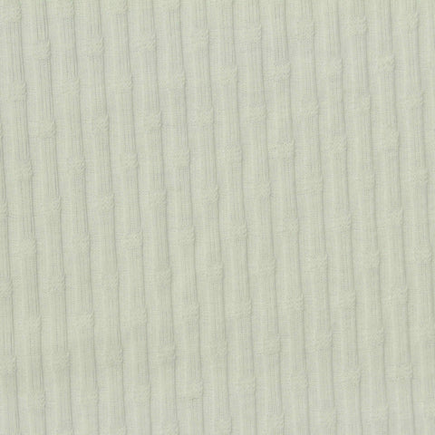 Cream Tone-on-Tone Square Rib Knit, Cotton-Poly