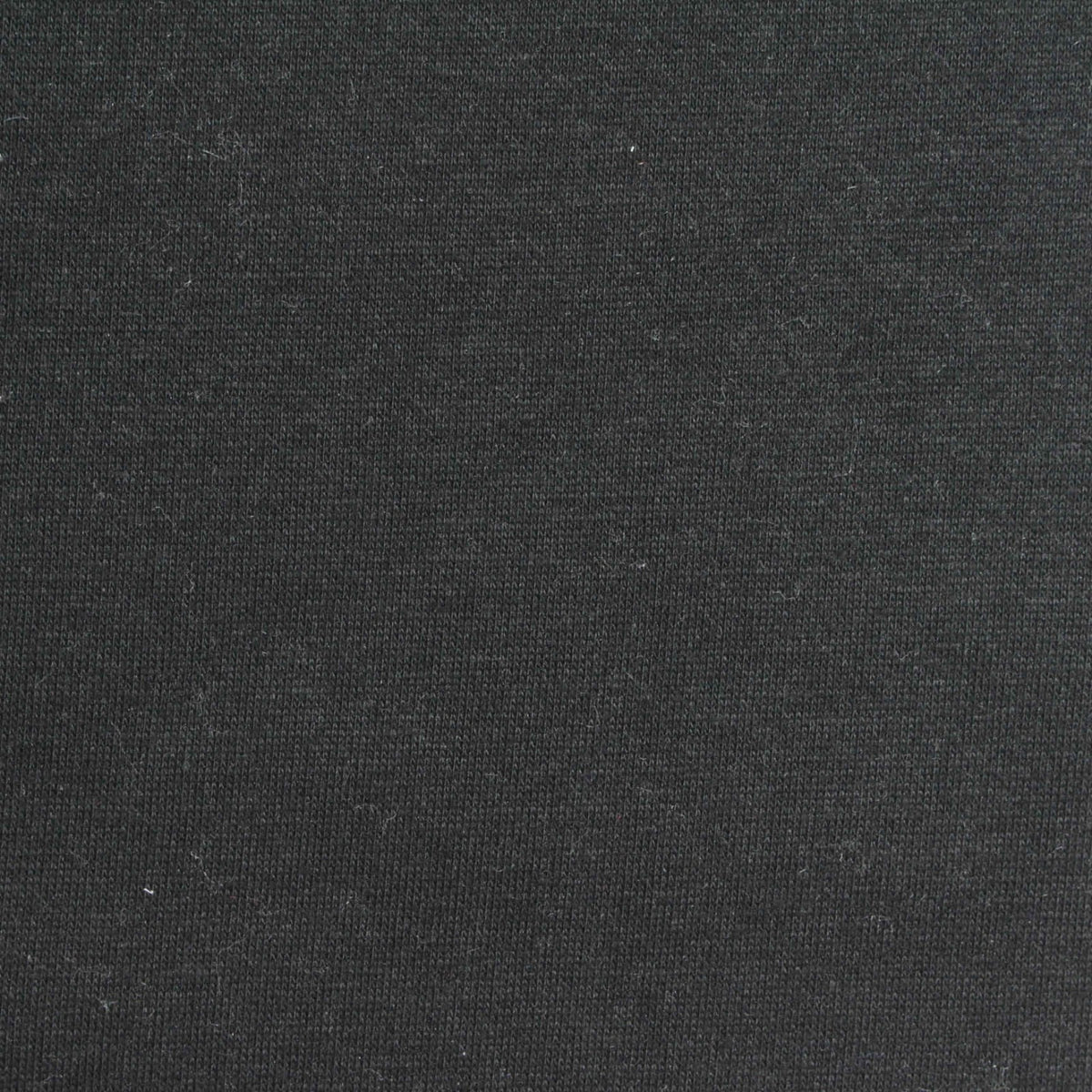 Brushed Polyester Cotton Knit Fabric, 300 gsm, 170 cm — Black