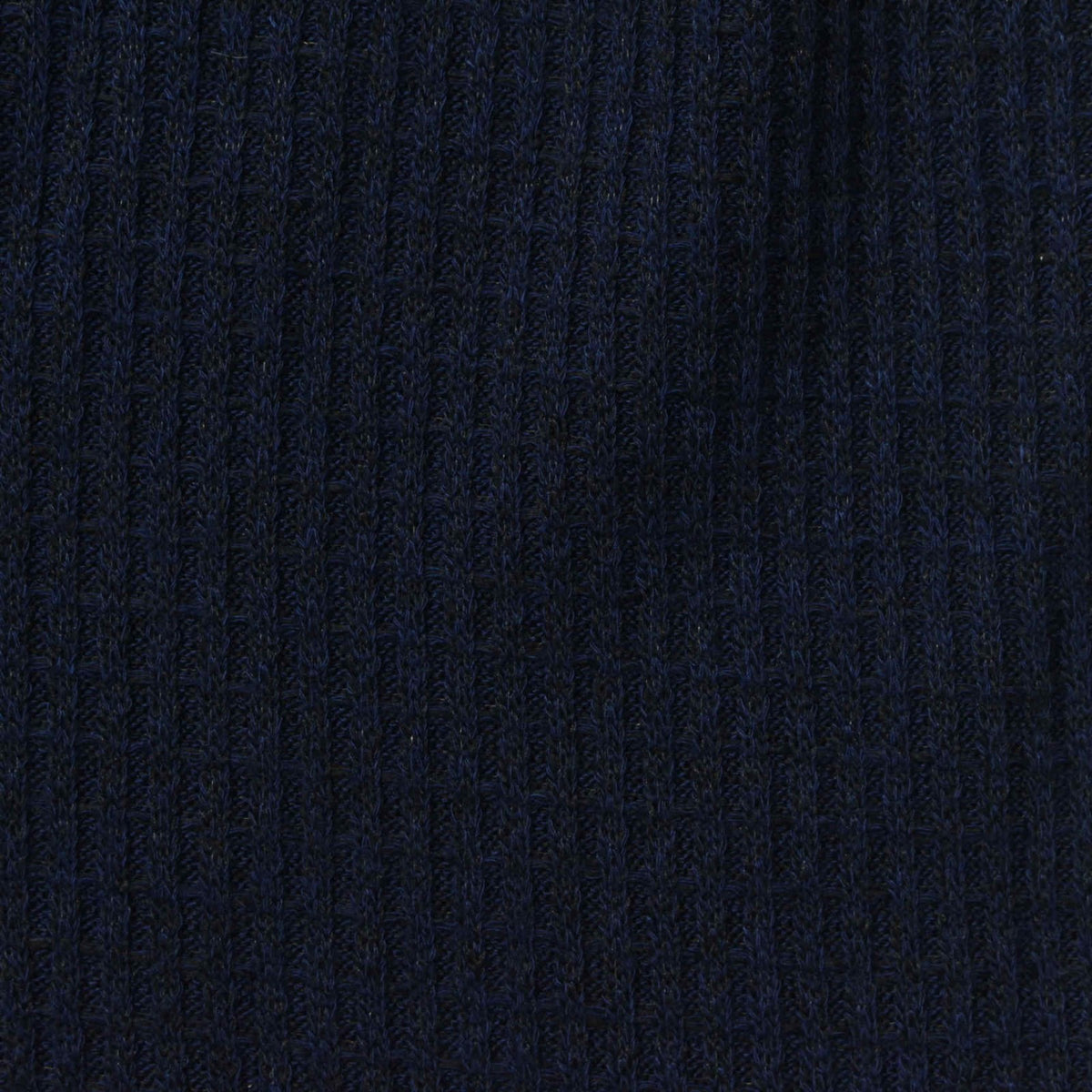 Brushed Viscose Polyester Stretch Waffle Knit Fabric, 230 gsm, 150 cm — Navy