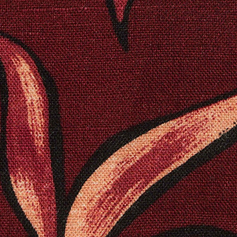 Cream Floral Woven, Linen-Viscose, 175 gsm