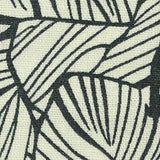 Black Leaf Woven, Linen-Viscose — texture
