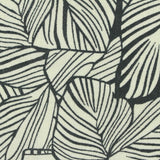 Black Leaf Woven, Linen-Viscose