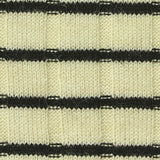 Cream Horizontal-Stripe Rib Knit, Viscose-Poly — texture