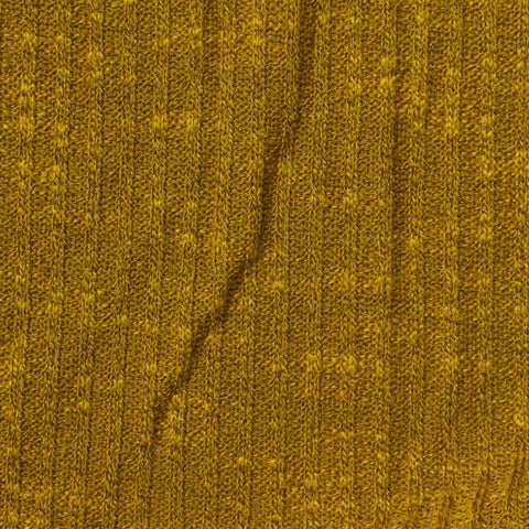 Mustard Heather Rib Knit, Polyester