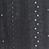 Black Vertical-Line Warp Knit, Polyester