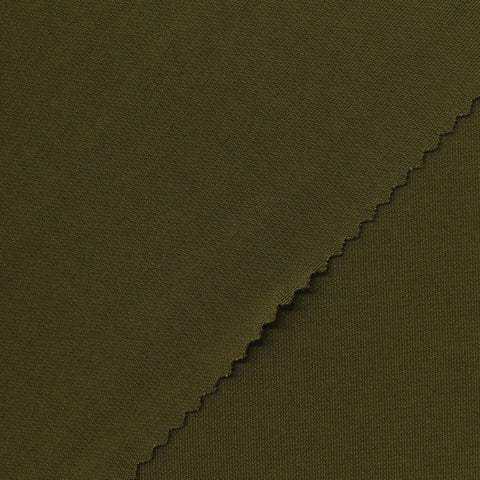 Viscose Stretch Interlock Knit Fabric, 280 gsm, 155 cm — Green, ref EF-263088