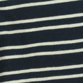Navy Horizontal-Stripe Jacquard, Cotton, 160 gsm
