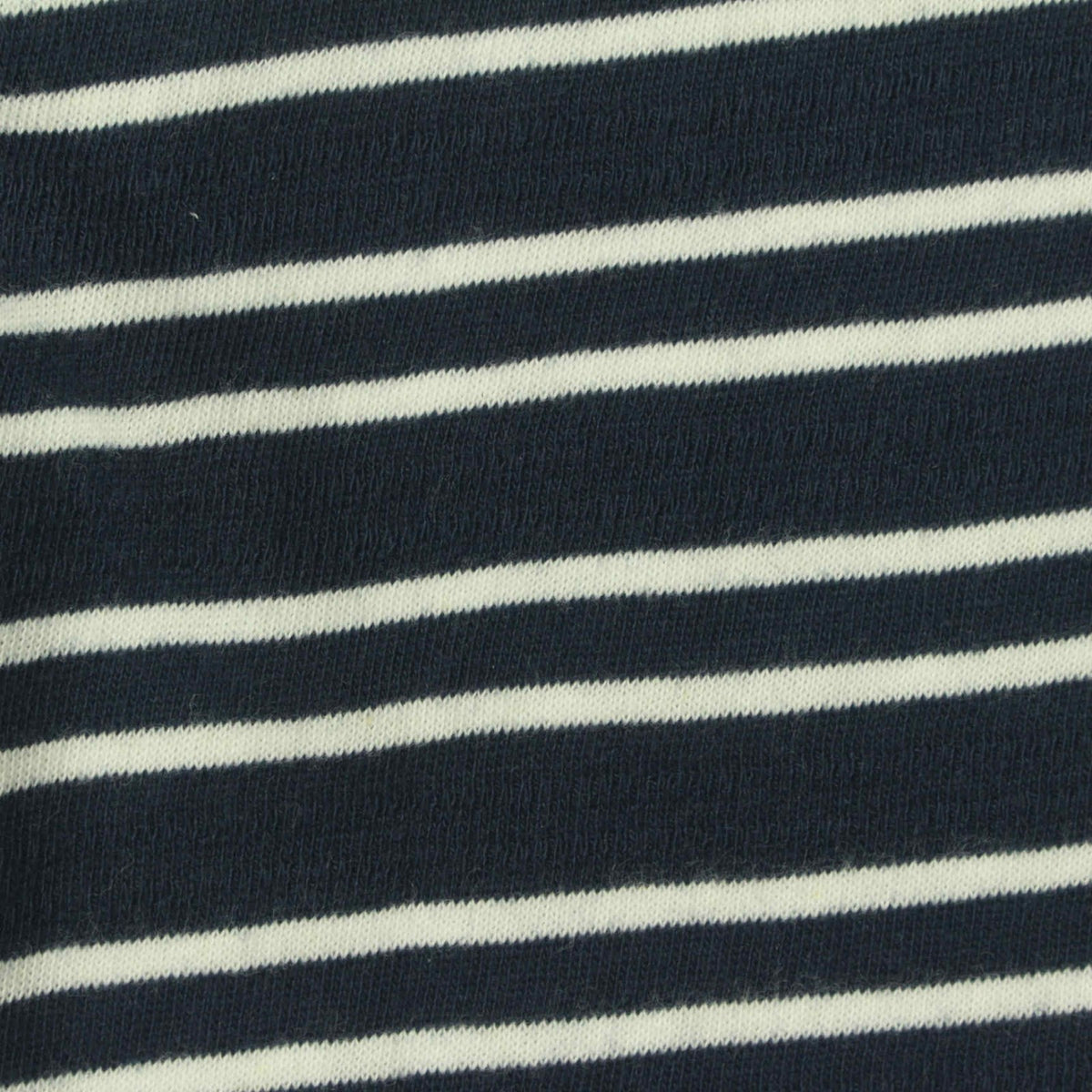 Navy Horizontal-Stripe Jacquard, Cotton, 160 gsm