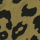Black Leopard Jersey Knit, Viscose-Acrylic — texture