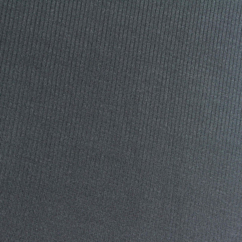 Viscose Stretch Rib Knit Fabric, 250 gsm, 120 cm — Grey