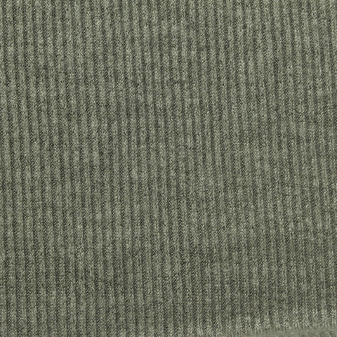 Viscose Polyester Blend Stretch Rib Knit Fabric, 280 gsm, 165 cm — Green