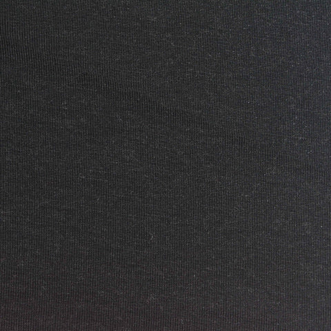 Tencel Lyocell Wool Stretch Jersey Knit Fabric, 140 gsm, 155 cm — Black, ref EF-263145