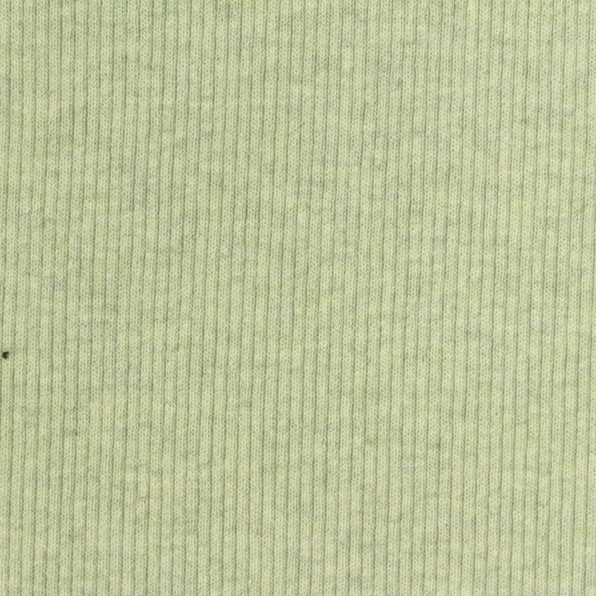 Light Green Heather Rib Knit, Cotton-Viscose