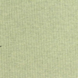 Light Green Heather Rib Knit, Cotton-Viscose
