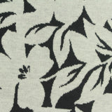 Black Floral Interlock Knit, Polyester