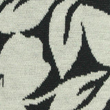 Black Floral Interlock Knit, Polyester — texture