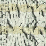Cream Vertical-Stripe Interlock Knit, Spandex — texture