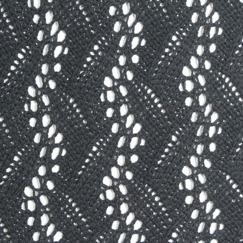 Jacquard Polyester Cotton Pointelle Knit Fabric, 310 gsm, 150 cm — Grey