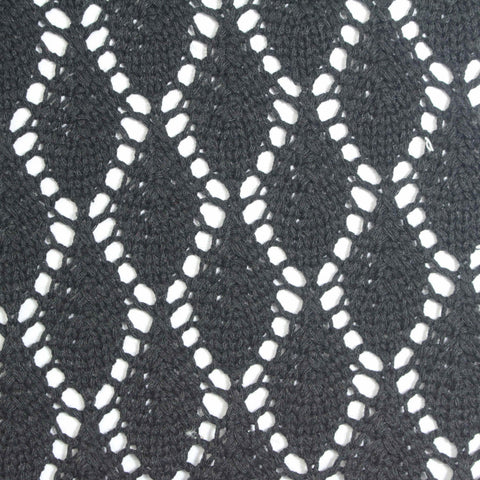 Jacquard Polyester Cotton Pointelle Knit Fabric, 300 gsm, 160 cm — Grey